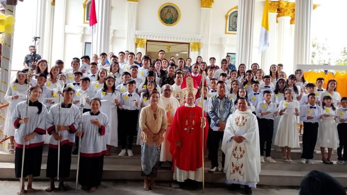 Wakil Bupati Boltim Resmikan Gereja Katolik Stasi St. Paulus Modayag, Argo Sumaiku: Tumbuhkan Spirit Kebersamaan Umat