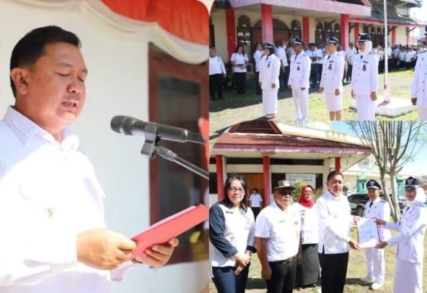 Wabup Fredy Tuda Serahkan SK Hukum Tua, Ini Daftar Nama Penjabat Baru di Kecamatan Belang