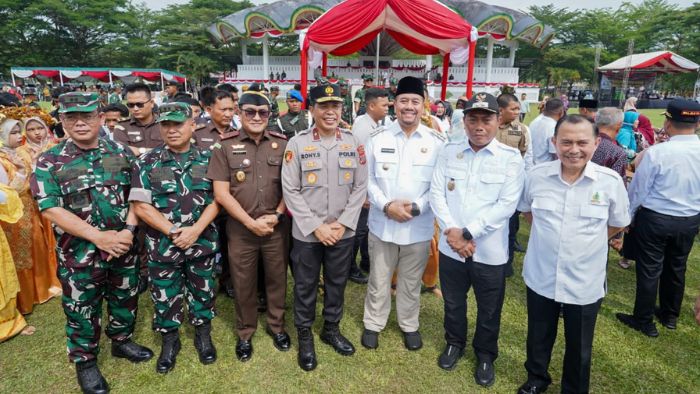 Bupati Batu Bara Hadiri Upacara Penutupan TMMD ke-124 di Kisaran
