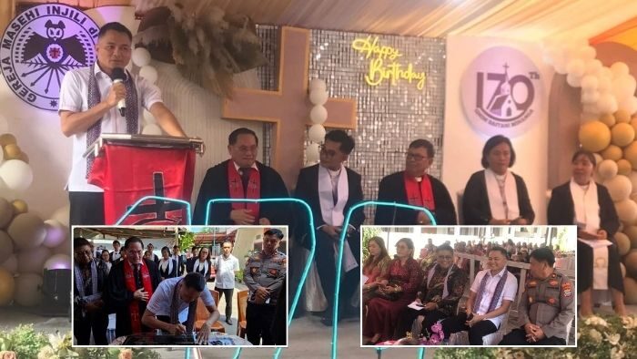 Bupati Ronald Kandoli Hadiri Ibadah Syukur HUT ke-170 Jemaat GMIM Baitani Minanga
