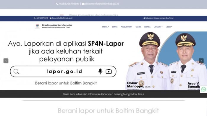 Bupati Oskar Manoppo Ajak Warga Gunakan LAPOR.go.id untuk Aspirasi dan Keluhan