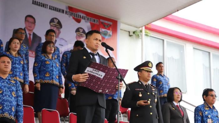 Bupati Ronald Kandoli Irup Upacara Hari Lahir Pancasila Tahun 2025