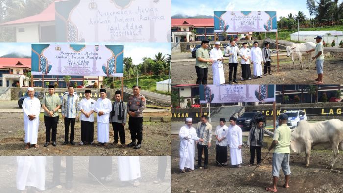Bupati dan Kapolres Mitra Serahkan Kurban, Simbol Kebersamaan di Momen Idul Adha 1446 Hijriah