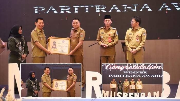 Bupati Mitra Ronald Kandoli Terima Penghargaan Paritrana Award 2024 Tingkat Sulut