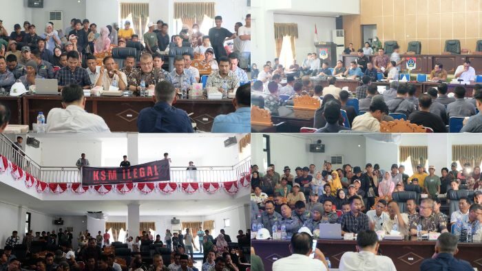 Ratusan Warga Bukaka dan Buyat Besatu Desak DPRD Boltim Usut Tuntas Pertambangan Ilegal PT KSM di Hutan Garini
