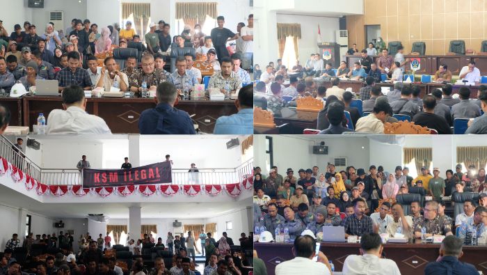 Ratusan Warga Bukaka dan Buyat Besatu Desak DPRD Boltim Usut Tuntas Pertambangan Ilegal PT KSM di Hutan Garini