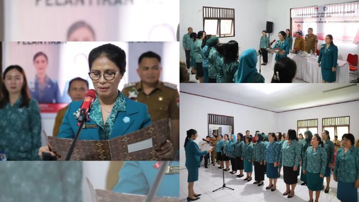 Stefa Kandoli Antou Lantik Pengurus TP-PKK Desa se-Kecamatan Posumaen