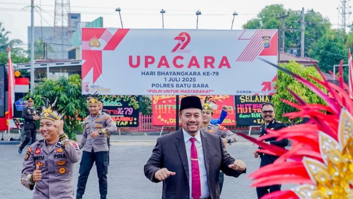 Bupati dan Wabup Batu Bara Hadiri Upacara Hari Bhayangkara ke-79