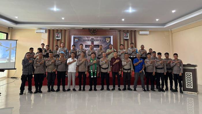 Polres Mitra Gelar Binrohtal, Bangun Karakter Humanis Anggota Polri Lewat Firman Tuhan