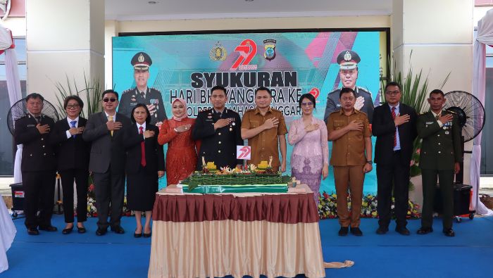 Polres Mitra Rayakan HUT ke-79 Bhayangkara, Perkuat Sinergi dengan Pemkab Jaga Keamanan Daerah
