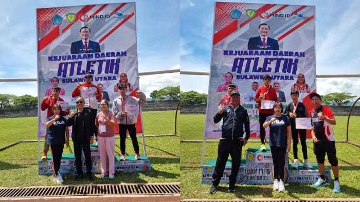 Tim Atletik Mitra Sabet Juara Umum Kejurda Sulut 2025, Koleksi 24 Medali