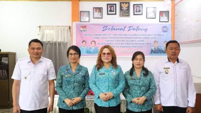 Bupati Mitra Dukung Penuh Lomba UP2K PKK Sulut di Desa Pangu Satu