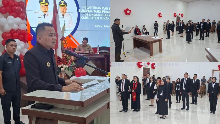 Bupati Ronald Kandoli Lantik Pejabat Fungsional, Tekankan Disiplin dan Pelayanan Publik