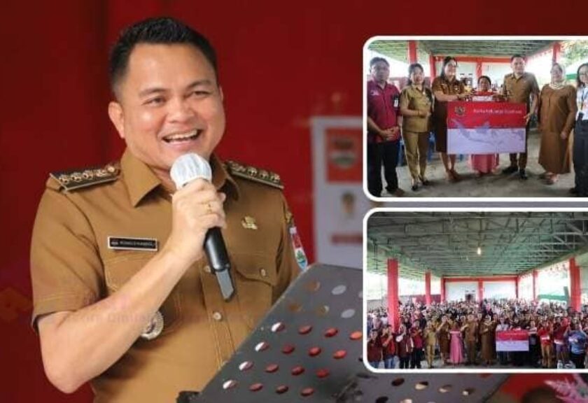 Bupati Ronald Kandoli Serahkan Kartu Keluarga Sejahtera Kepada 1.412 Keluarga di Minahasa Tenggara