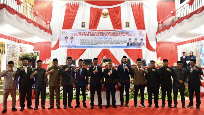 Bupati dan Wabup Boltim Hadiri Rapat Paripurna Istimewa DPRD, Simak Pesan Penting Presiden RI