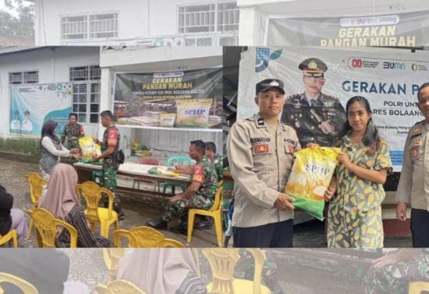 Pemkab Boltim Bersama TNI-Polri dan Bulog Gelar Gerakan Pangan Murah Serentak, Harga Sembako Lebih Terjangkau