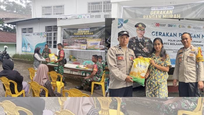 Pemkab Boltim Bersama TNI-Polri dan Bulog Gelar Gerakan Pangan Murah Serentak, Harga Sembako Lebih Terjangkau