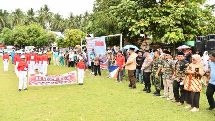 Pemkab Boltim Semarakkan HUT RI ke-80 Lewat Lomba Gerak Jalan Meriah