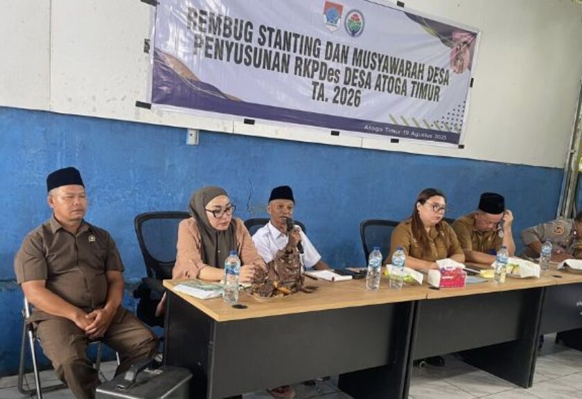 Pemdes Atoga Timur Gelar Rembuk Stunting, Fokus ke Musdes RKPDes 2026
