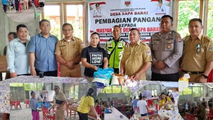 Pemdes Sapa Barat Salurkan Bantuan Pangan ke 360 Keluarga Penerima Manfaat