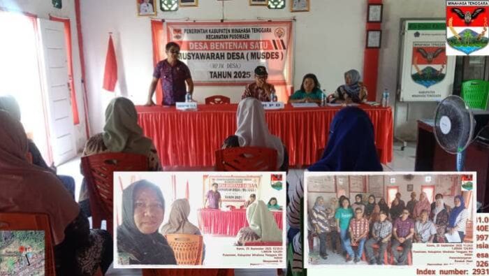 Musdes Bentenan Satu Bahas Revisi RPJMDes, Warga Aktif Beri Masukan