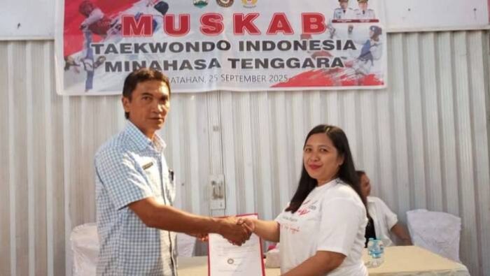 Yowanda Lontaan Terpilih Aklamasi Pimpin Taekwondo Mitra 2025-2029