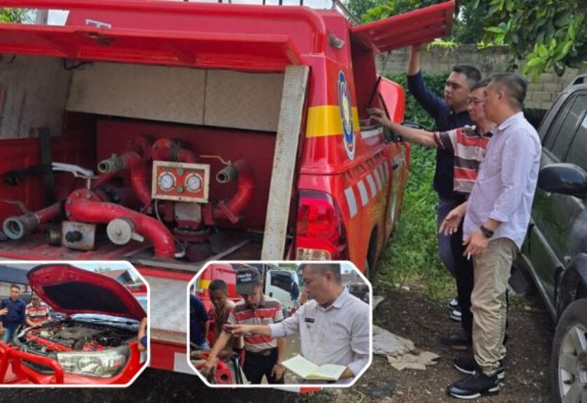 Wabup Argo Sumaiku Tinjau Langsung Perbaikan Mobil Damkar Boltim