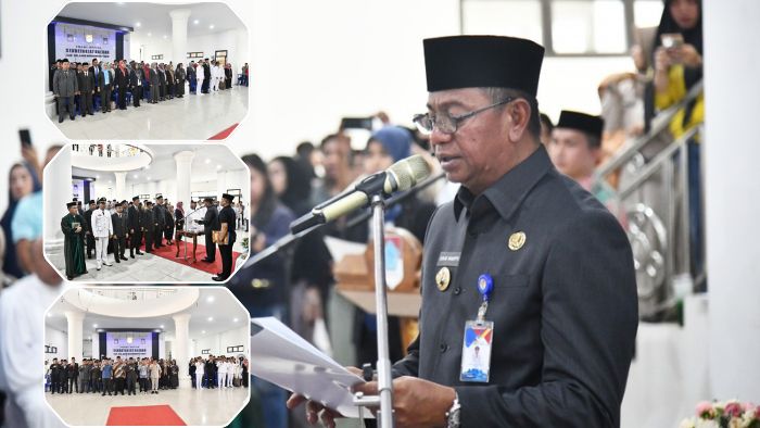 Bupati Oskar Manoppo Lantik Pejabat Baru, Tegaskan Komitmen Pemerintahan yang Berintegritas