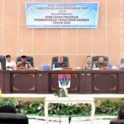 Bupati Oskar Manoppo dan Wabup Boltim Hadiri Paripurna Penetapan Propemperda 2026