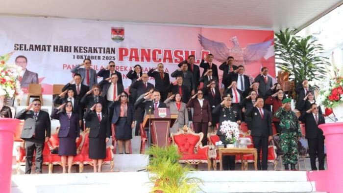 Bupati Ronald Kandoli Pimpin Upacara Hari Kesaktian Pancasila di Mitra