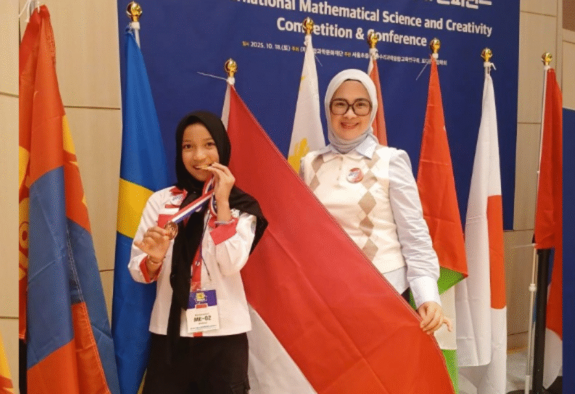 Dewi Athena Siswi SD Asal Boltim Raih Emas di IMSCC Korea Selatan