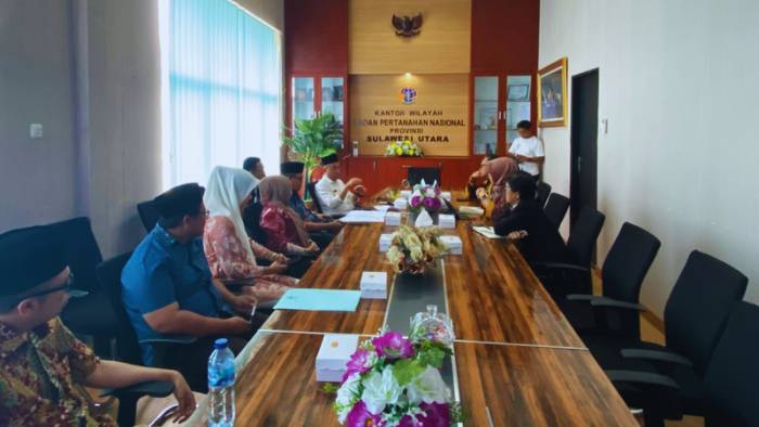 Kunjungan Kerja Pemkab Boltim ke BPN Sulut, Sinergi Perkuat Tata Kelola Aset Daerah