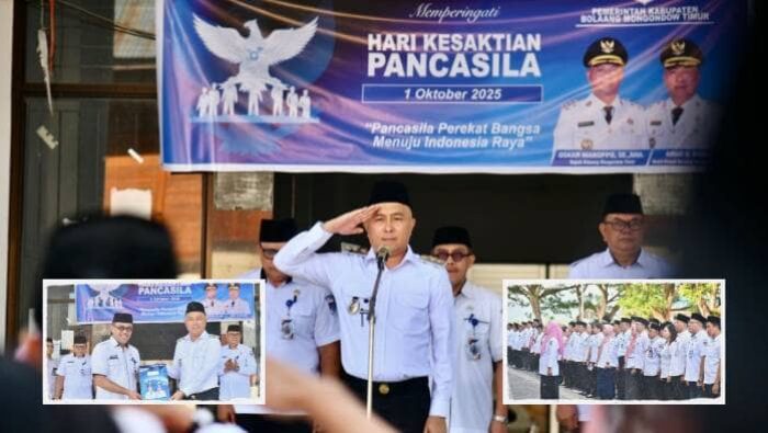 Pemkab Boltim Gelar Upacara Hari Kesaktian Pancasila, Wabup Argo Sumaiku Jadi Inspektur