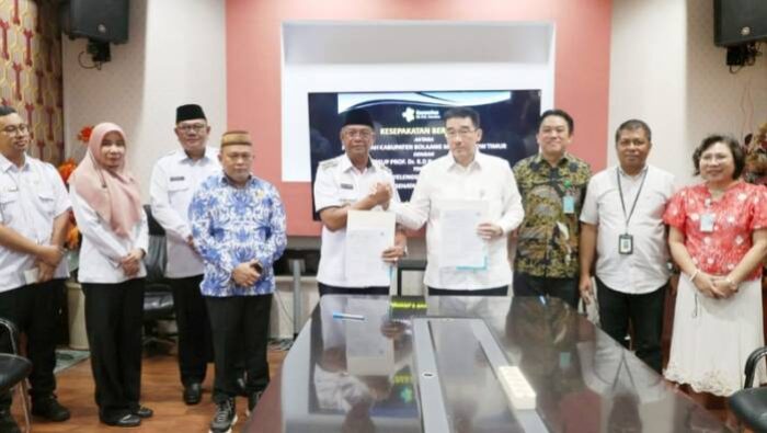 Bupati Oskar Manoppo Teken Kerja Sama Pelatihan Terakreditasi Tenaga Kesehatan Boltim