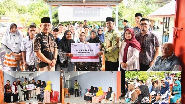 Bupati Oskar Manoppo Terjun Langsung Salurkan BLTS, Warga Antusias Sambut Bantuan