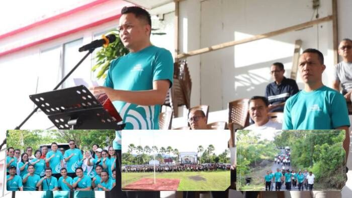 Bupati Ronald Kandoli Pimpin Apel dan Jalan Sehat Peringatan HKN 2025 di Mitra