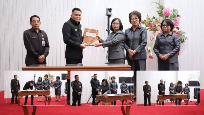 Bupati Ronald Kandoli Hadiri Paripurna DPRD Mitra, PROPEMPERDA dan KUA-PPAS 2026 Disepakati