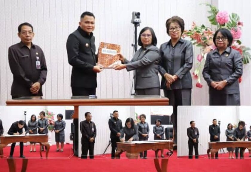 Bupati Ronald Kandoli Hadiri Paripurna DPRD Mitra, PROPEMPERDA dan KUA-PPAS 2026 Disepakati