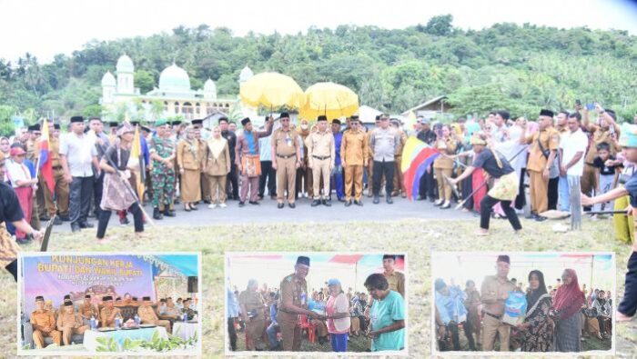 Kunker di Kecamatan Kotabunan, Bupati dan Wabup Boltim Serahkan Bantuan dan Dengarkan Aspirasi Warga