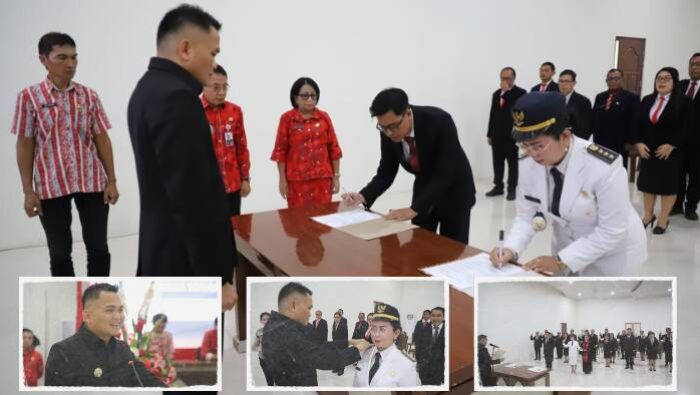 Penyegaran Struktur Pemkab Mitra, Bupati Ronald Kandoli Lantik 23 Pejabat Administrator dan Pengawas