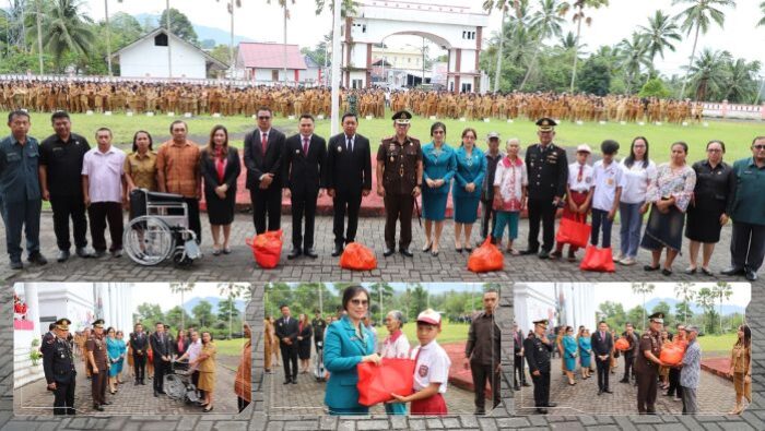 Semangat Pahlawan Menyala di Mitra: Bupati Ronald Kandoli Salurkan Bantuan untuk Disabilitas, Lansia, dan Pelajar