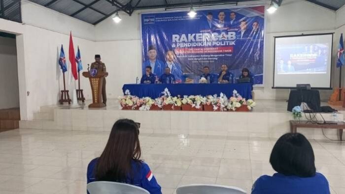 Bupati Boltim Buka Rakercab Demokrat, Tekankan Soliditas dan Sinergi Politik