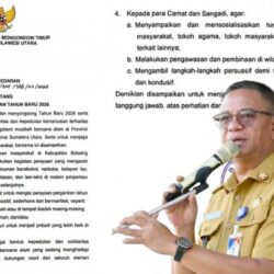 suasana malam tahun baru 2026 di boltim tanpa pesta dan kembang api