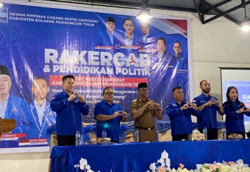 Rakercab Demokrat Boltim Jadi Momentum Konsolidasi dan Penentuan Target Politik