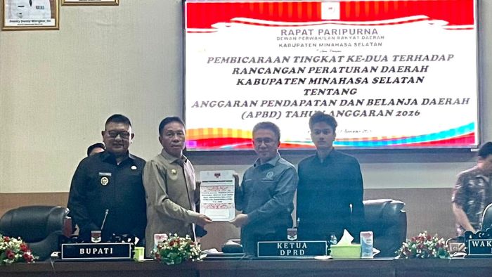 Rapat Paripurna DPRD Minsel Resmi Bahas Finalisasi APBD 2026