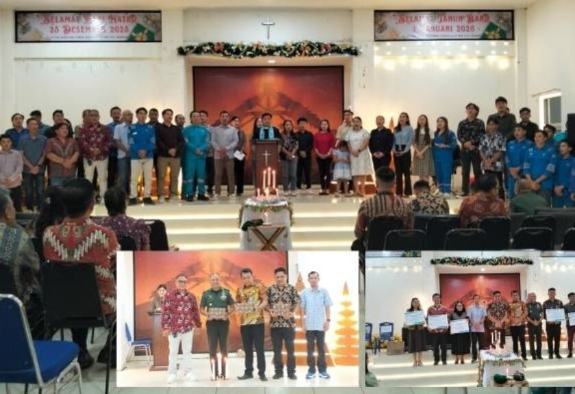 Sambut Natal 2025, PLN NPS PLTU Amurang Salurkan CSR ke Lima Gereja