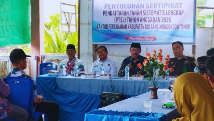 Pemkab Boltim Perkuat Dukungan PTSL 2026, Target 1.599 Sertifikat Tanah