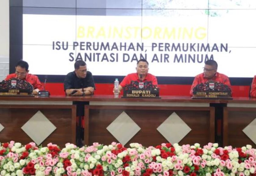 Rakor DAK Tematik PPKT, Bupati Ronald Kandoli Tekankan Sinkronisasi Data