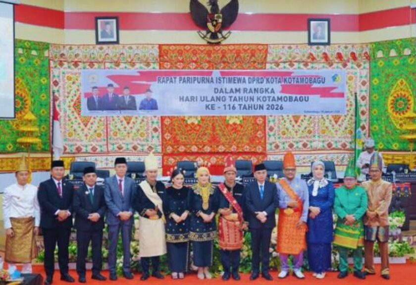 Wakil Bupati Boltim Hadiri Paripurna Istimewa HUT ke-116 Kota Kotamobagu