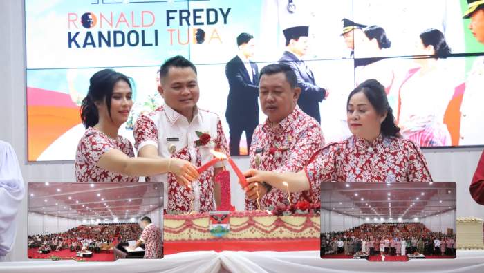 Ibadah Syukur Satu Tahun Kepemimpinan Ronald Kandoli-Fredy Tuda, Deretan Capaian Pembangunan Dipaparkan